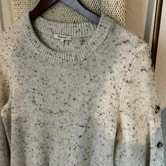 MADEWELL DONEGAL BUTTON SLEEVE SWEATER DRESS - Picture 4 of 8